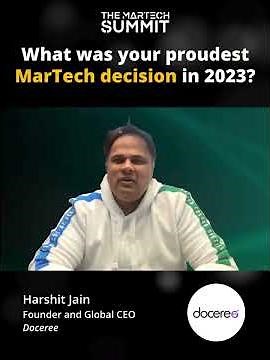 Harshit Jain, Doceree [Proudest MarTech Decision in 2023] #LightningInterview