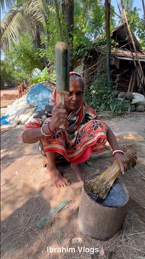 How Strong Fiber Is Made from Palm Tree Bark | Amazing Traditional Rope Making Process