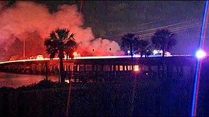 One person hospitalized after boat fire breaks out near Blount Island