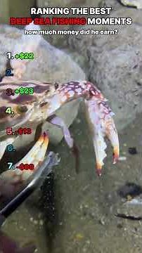 Ranking Deep Sea Fishing Moments Pt. 12🐟 #fishing #rivercrab #deepsea #crab