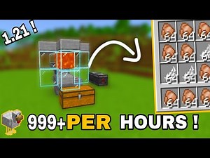 EASY Automatic Chicken Farm in Minecraft 1.21 (Tutorial)