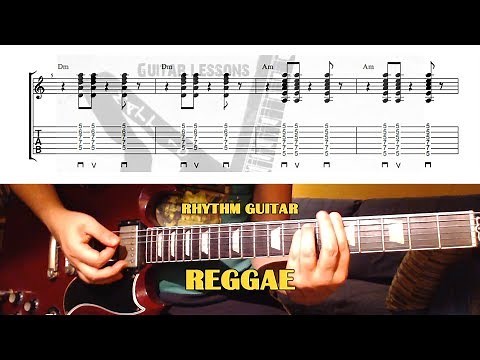 Reggae Rhythm GUITAR LESSON with TAB