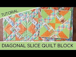 Diagonal Slice Quilt Block Technique | Craftcore Quilting Tutorial