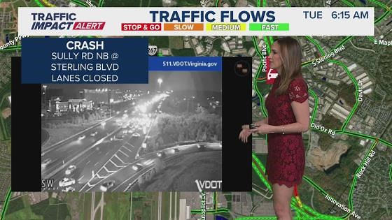 Traffic Impact Alert | Sept. 30, 2025 | Multi-vehicle crash I-495