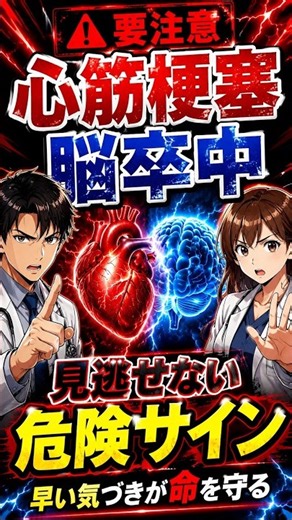 【一刻を争うサイン！命を守るために知っておきたい心筋梗塞と脳卒中の予防と特徴】◯