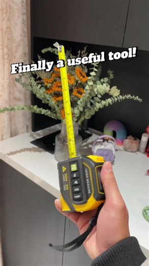 Measuring rooms for furniture,curtains,or flooring? This laser tape saves so much time. Accurate.Fast.Super handy. #lasertapemeasure #DigitalTapeMeasure #4in1tool #tiktoktools #A10Pro