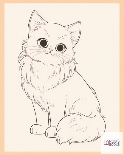 100 Realistic Cat Coloring Pages