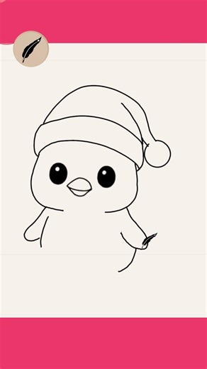 How to Draw a CUTE CHRISTMAS PENGUIN! 🐧🎅 Easy Holiday Art for Kids & Beginners #lidoartworks