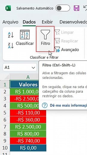 How to Filter by Color in Excel #shorts #excel #exceleasy
