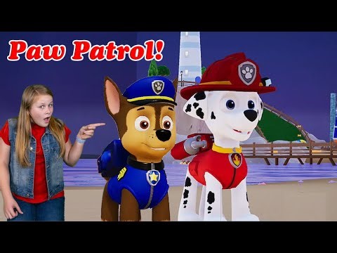 Assistant Plays Paw Patrol World and Explores Adventure Bay with Skye