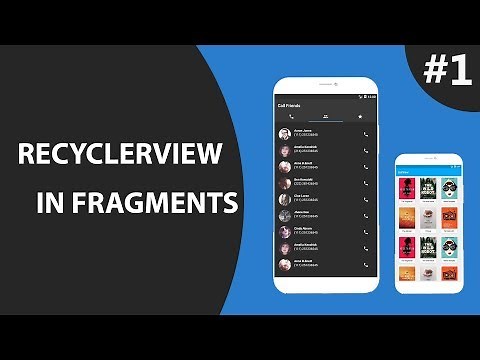 Fragment with Recyclerview Part 1 : Create tablayout with icons | Android studio Tutorial