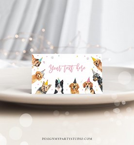 Editable Dog Food Labels Dog Birthday Place Card Tent Insert Card Puppy Party Pet Vet Doggy Shelter Girl Digital Template Printable 0384 - Etsy Australia
