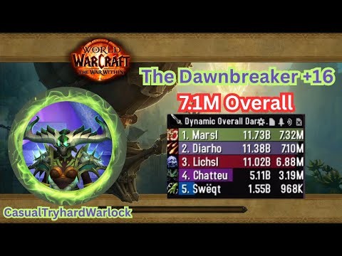 +16 | The Dawnbreaker | 7.1M DPS | Destruction Warlock | Turret