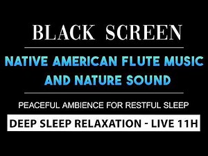 Deep Sleep Relaxation 🌿 Native American Flute with Soft Rain Sounds – LIVE 11H/ No Ads