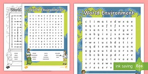 World Environment Word Search