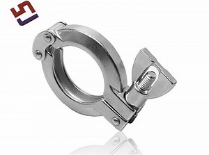 [Hot Item] Stainless Steel Tri Clamp Pipe Fittings Heavy Duty Double Pin Hose Clamps