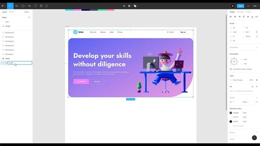 UI网站首页 ｜ Figma 网站设计