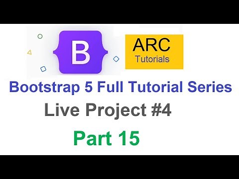 Bootstrap 5 Tutorial For Beginners #15 - Live Project #4 | Design your own website using Bootstrap