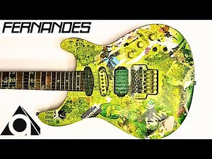 I cleaned up a Japanese guitar that was covered in bad paint and stickers.
