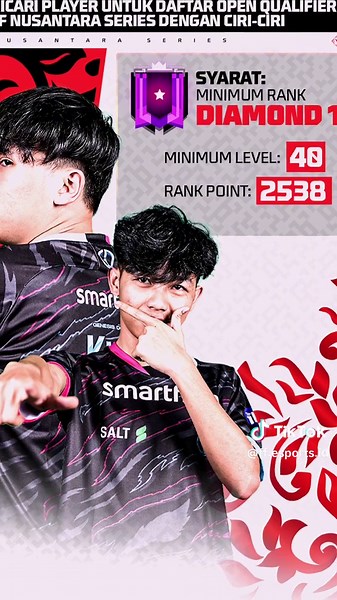 Merapat yang punya ciri-ciri tersebut🤗 Tutorial pendaftaran cek di YouTube FF Esports ID 🔥 #ffnusantaraseries #FreeFire #ffesportsid #serunyaolahraga #serunyamaingame #fypシ #xyzbca