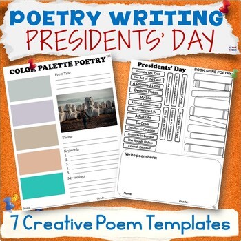 Presidents Day Poetry Writing Poems Activities Middle School Poem Templates