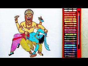 How to Draw Lord Narasimha Step By Step | God Narasimha Drawing | By Drawing Art