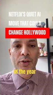 Netflix’s Quiet AI Move That Could Change Hollywood #Netflix #AIinFilm #FilmIndustry #FutureOfmovies