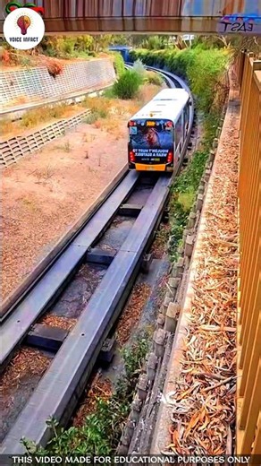 Railway Bus Track 😱 #shorts