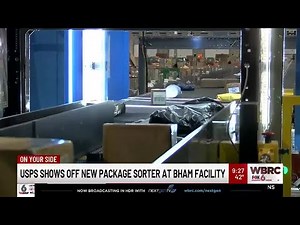 USPS shows off new package sorter at Birmingham facility