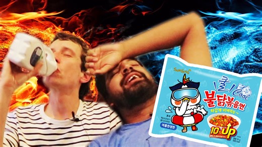 We tried the icy spicy fire noodle challenge — our funniest reactions yet!