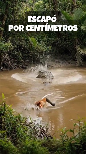 Mono Narigudo vs Cocodrilo 🐒🐊 Escapó por Centímetros