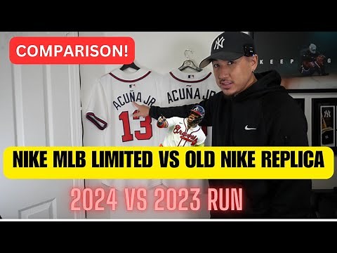 NEW NIKE LIMITED MLB JERSEY VS OLD NIKE REPLICA JERSEYS | Comparison Video |