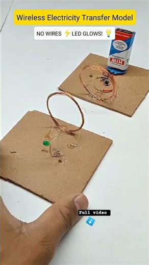 wireless electricity transfer model, science experiments working model