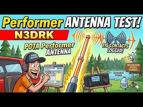 POTA Twofer at Goshen Pond Testing the POTA Performer Antenna