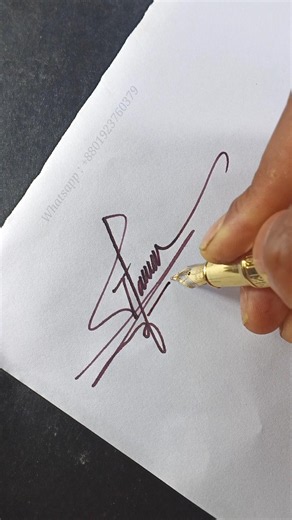 Stylish T Signature Design ✍️ | Modern Handwritten Signature Tutorial #Shorts