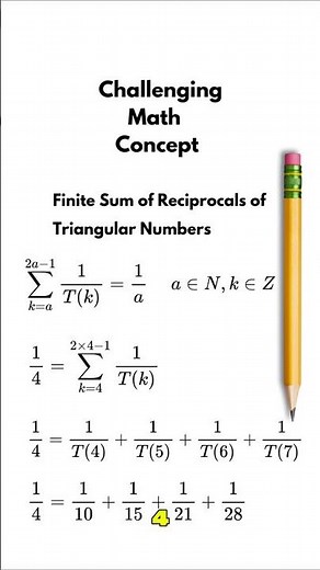 Partial Fractions Made EASY — How They Create the Triangular Number Identity for 1/n #shorts #math