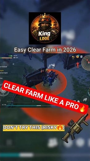 BEST WAY TO CLEAR FARM IN LDOE😈?! | Last day on earth : survival