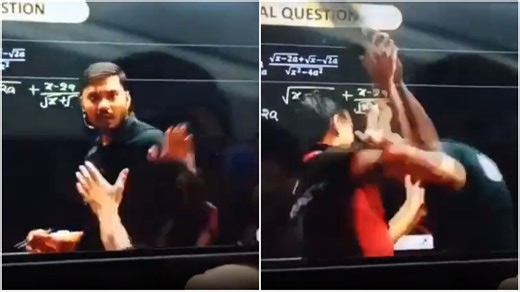Viral video: Student's slipper attack stuns Physics Wallah live class