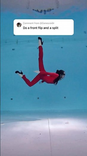 Underwater Dance & Gymnastics: Flip & Split in Heels! 👠🌊