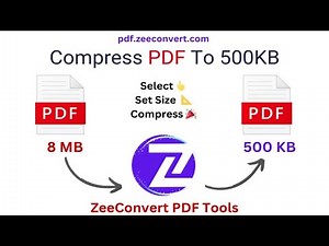 Compress & Reduce PDF file size under 500kb without losing quality