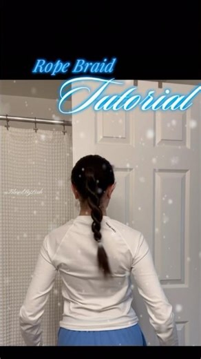 Rope Braid Tutorial #hair #hairstyle #hairtutorial #hairtutorialsvideo #girly