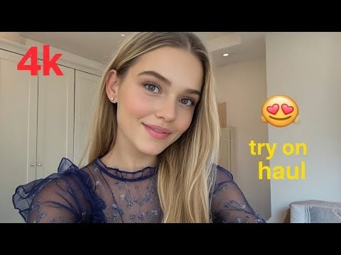 4K Try on haul 2025 - Transparent wet vs dry | shein transparent lingerie & micro bikini see through