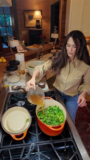 Collard greens hold a special place in Southern life. 🥬 In years past, learning how to clean and cook collards was almost a rite of passage—a moment when a Southern girl stepped from childhood into womanhood. My kids were helping harvest these big, beautiful greens from the time they were little. 🌱 Full recipe here: https://stacylynharris.com/collard-greens/ | Stacy Lyn Harris