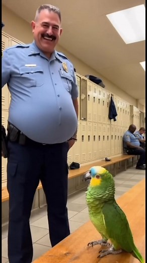 708K views · 16K reactions | Savage Parrot Roasts Cop in Locker Room...