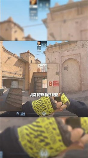 200IQ Nade on Dust II #cs2 #counterstrike #shorts