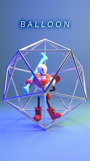 UNDERTALE : Papyrus in many softness 3D simulation PART I !