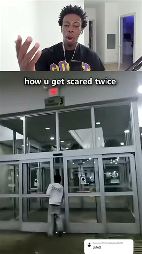lol getting scared twice is crazy