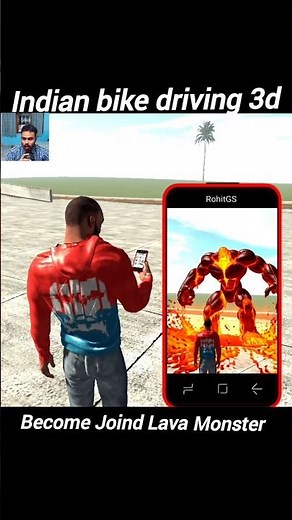 Bcome The Lava monster Indian bike driving 3d 🤯 | #ibd3d​​ #gaming​​ #shorts​​ #gta5​​