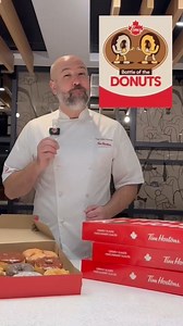 Celebrating National Donut Day with you, Canada! Does your donut idea have what it takes to win Tims Battle of the Donuts contest? 🍩💥🥊 Head to timshop.ca/battleofthedonuts to submit your idea by July 4! Rules apply. Age of majority residents of Canada only. No purchase necessary. Submission period starts June 6, 2025 and ends July 4, 2025. Limit of 1 submission per person. Visit timshop.ca/battleofthedonuts for official contest rules. | Tim Hortons