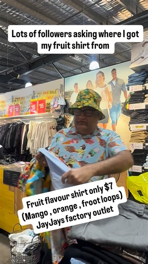 Bhavik Bhatt on Instagram: "Fruit flavour shirt only $7 (Mango , orange , froot loops) JayJays factory outlet @jayjays"